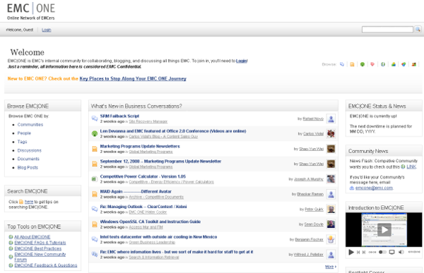 Screenshot of EMC|One