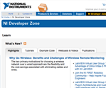 Screenshot of National Instruments