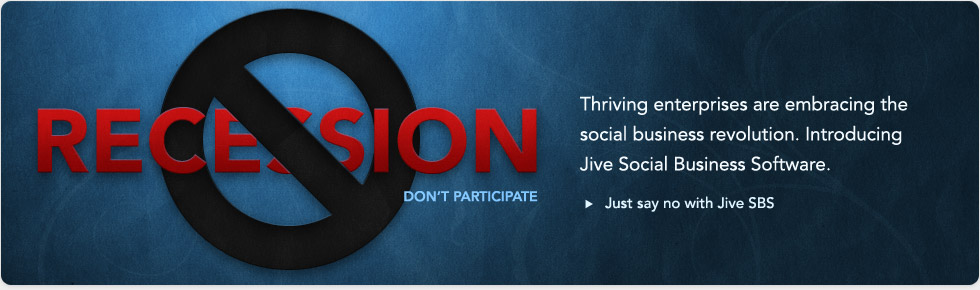 Join the social software revolution, and help your business say no to the recession