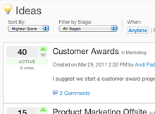 The best ideas. At the top.